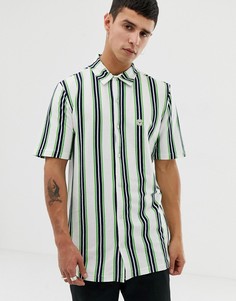 Рубашка в полоску с короткими рукавами Le Breve - Зеленый