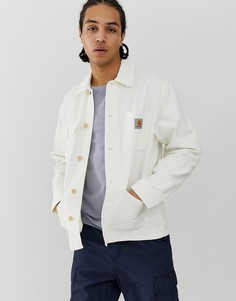 Вощеная куртка из 100% органического хлопка Carhartt WIP Michigan - Белый