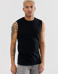 Черная майка из органического хлопка ASOS DESIGN - Черный