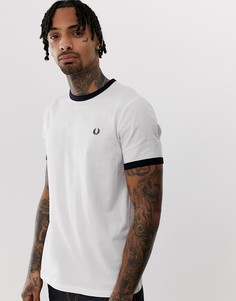 Белая футболка с окантовкой Fred Perry - Белый