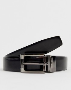 Двусторонний кожаный ремень Ted Baker Crafti - Черный