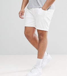 Белые облегающие джинсовые шорты ASOS DESIGN Plus - Белый