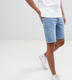 Выбеленные джинсовые шорты скинни ASOS TALL - Синий