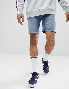Выбеленные джинсовые шорты скинни ASOS DESIGN - Синий