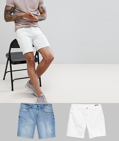 Облегающие джинсовые шорты ASOS DESIGN - Мульти