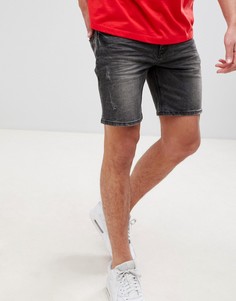 Черные облегающие джинсовые шорты ASOS DESIGN - Черный