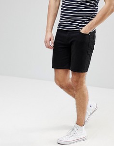 Черные джинсовые шорты скинни ASOS DESIGN - Черный