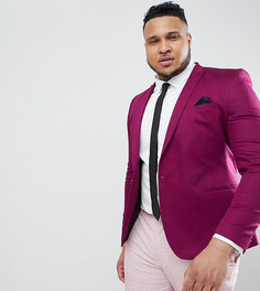 Облегающий блейзер малинового цвета ASOS DESIGN Plus - Розовый