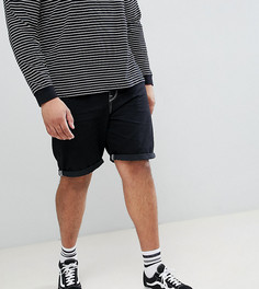 Черные облегающие джинсовые шорты ASOS DESIGN Plus - Черный