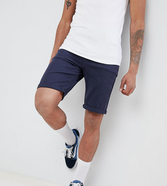 Темно-синие джинсовые шорты узкого кроя ASOS DESIGN Tall - Темно-синий