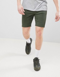 Зеленые джинсовые шорты скинни ASOS DESIGN - Зеленый