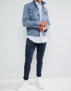 Темно-синие эластичные чиносы классического кроя Bellfield - Темно-синий