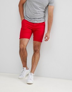Красные зауженные шорты чиносы ASOS DESIGN - Красный
