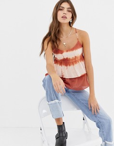 Топ с принтом тай-дай Glamorous - Красный