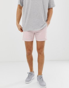 Розовые зауженные шорты чиносы ASOS DESIGN - Розовый
