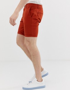 Зауженные шорты чиносы ASOS DESIGN - Красный