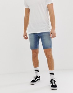 Выбеленные джинсовые шорты скинни ASOS DESIGN - Синий