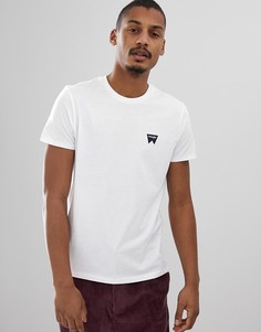 Белая футболка с круглым вырезом и маленьким логотипом Wrangler - Белый