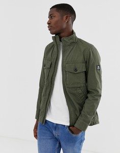 Зеленая выбеленная куртка в стиле милитари Tom Tailor - Зеленый