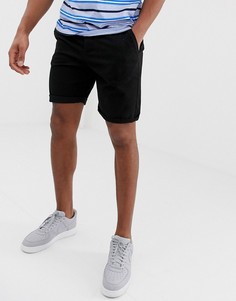 Черные облегающие шорты чиносы ASOS DESIGN - Черный
