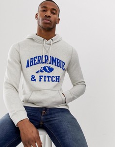 Серый худи с логотипом Abercrombie & Fitch Athletic Club - Серый