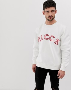 Белый свитшот с логотипом Nicce - Белый
