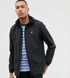 Черная легкая куртка на молнии с капюшоном Lyle & Scott - Черный