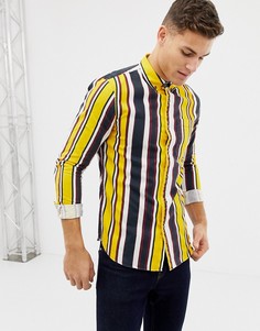 Рубашка классического кроя в желтую полоску New Look - Желтый
