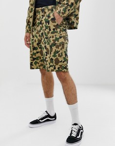 Шорты с камуфляжным принтом Dickies New York - Коричневый