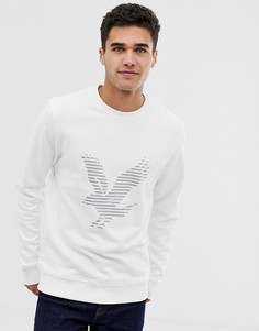 Белый свитшот с большим логотипом Lyle & Scott - Белый