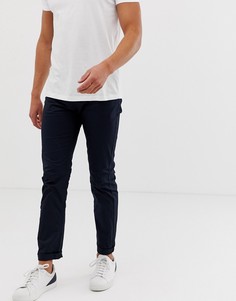 Темно-синие брюки зауженного кроя Armani Exchange J13 - Темно-синий