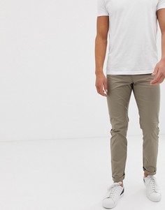 Бежевые брюки зауженного кроя Armani Exchange J13 - Бежевый