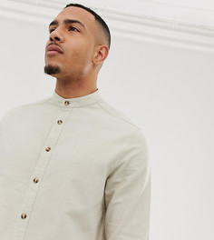 Фактурная светло-бежевая рубашка классического кроя ASOS DESIGN Tall - Кремовый