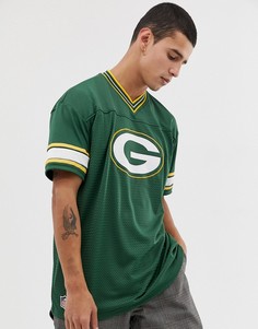 Зеленая футболка с большим логотипом New Era NFL Green Bay Packers - Зеленый