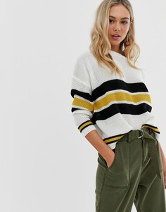 Джемпер в полоску QED London - Белый