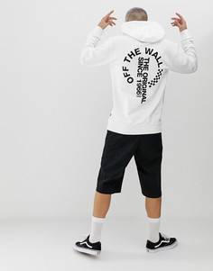 Худи белого цвета с принтом на спине Vans - Белый