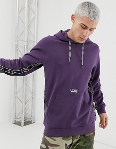 Худи фиолетового цвета с отделкой лентой Vans - Черный