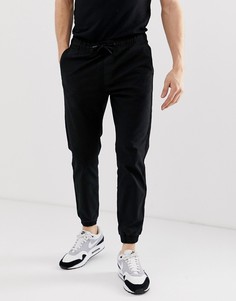 Черные джоггеры в стиле чиносов Bershka - Черный