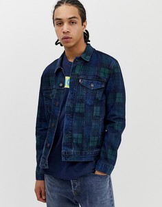 Джинсовая куртка с узором в клетку Levis - Синий Levis®