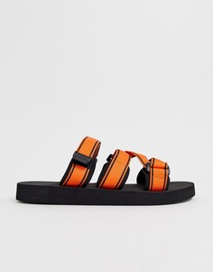 Черные сандалии с ремешками ASOS DESIGN - Черный