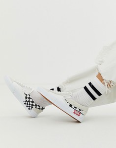 Белые кроссовки-слипоны со шнуровкой Vans - Белый