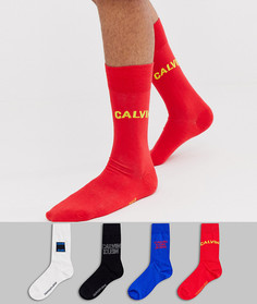 Набор из 4 пар носков в подарочной упаковке Calvin Klein Jeans - Мульти