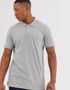 Поло с логотипом Jack & Jones - Серый