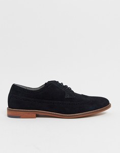 Черные замшевые туфли Burton Menswear - Черный
