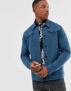 Премиум-рубашка навыпуск сине-зеленого цвета с нагрудными карманами Jack & Jones - Зеленый