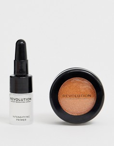 Блестящие тени для век Revolution Flawless Foils - Conflict - Коричневый