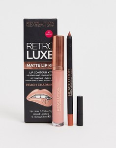 Карандаш для губ и помада Revolution Retro Luxe - Коричневый