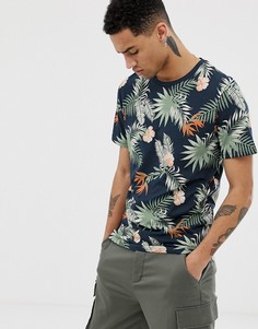 Футболка с принтом Jack & Jones Originals - Темно-синий
