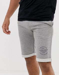 Трикотажные шорты с логотипом Jack & Jones Originals - Серый