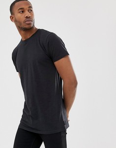Удлиненная футболка D-Struct - Черный